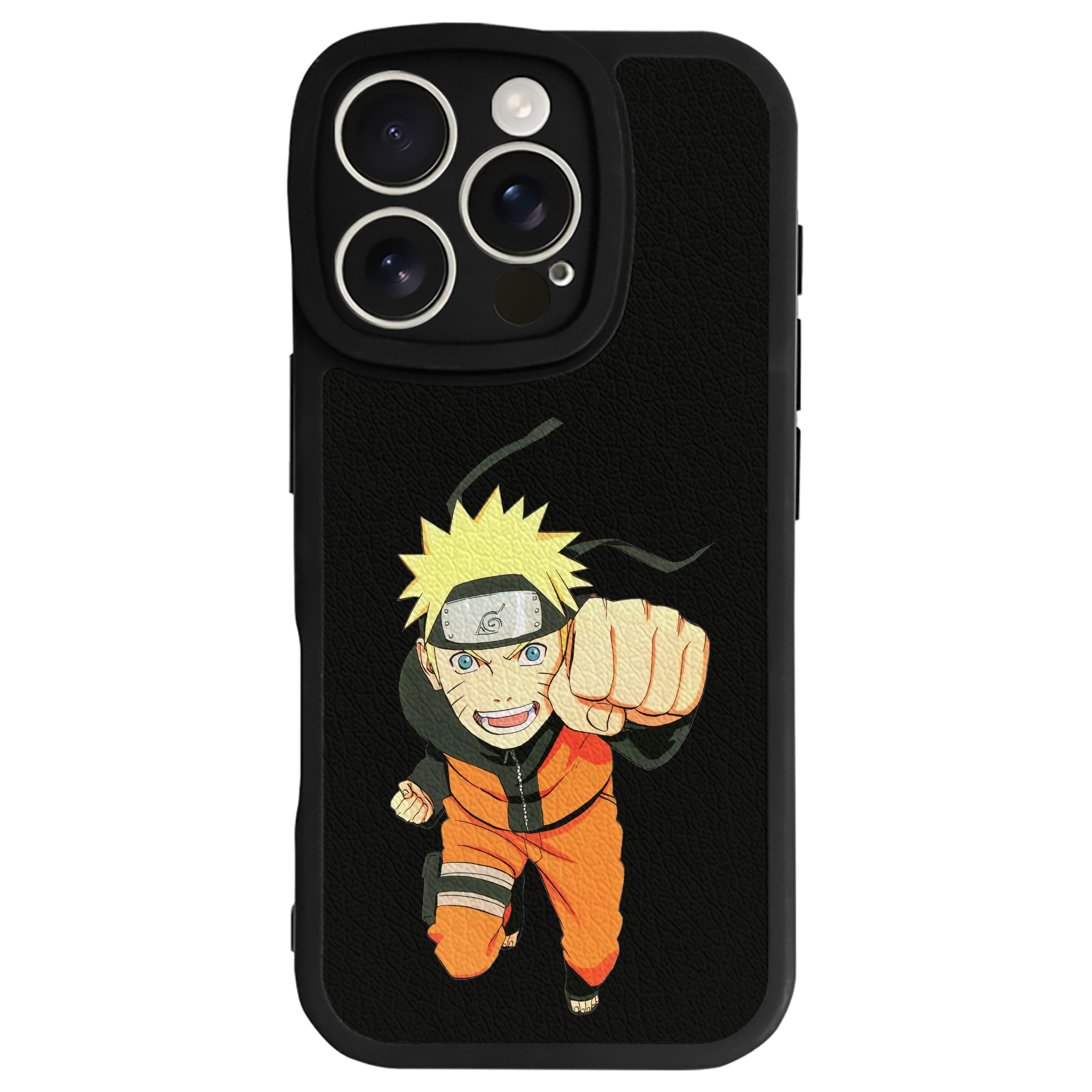 （画像用） NARUTO -ナルト- うずまき ナルト Uzumaki Naruto 【iPhone 16シリーズ対応】シリコンスマホケース（レザー調） 材質：シリコン